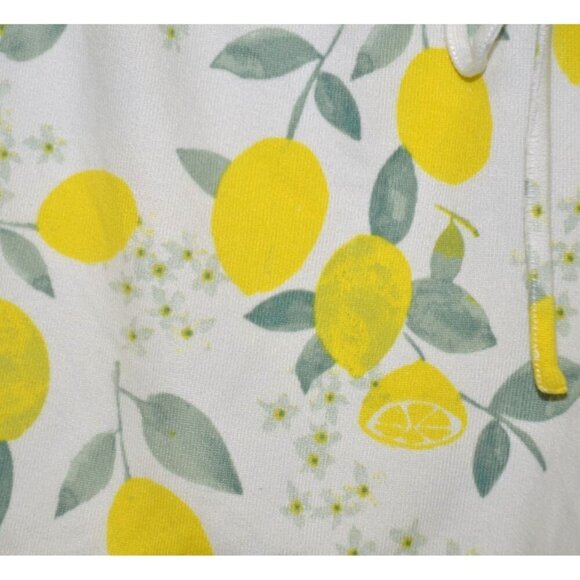 Cute Free Press Elastic Waist Pull On Ribbed Shorts Size M Lemon Pattern - Picture 3 of 8